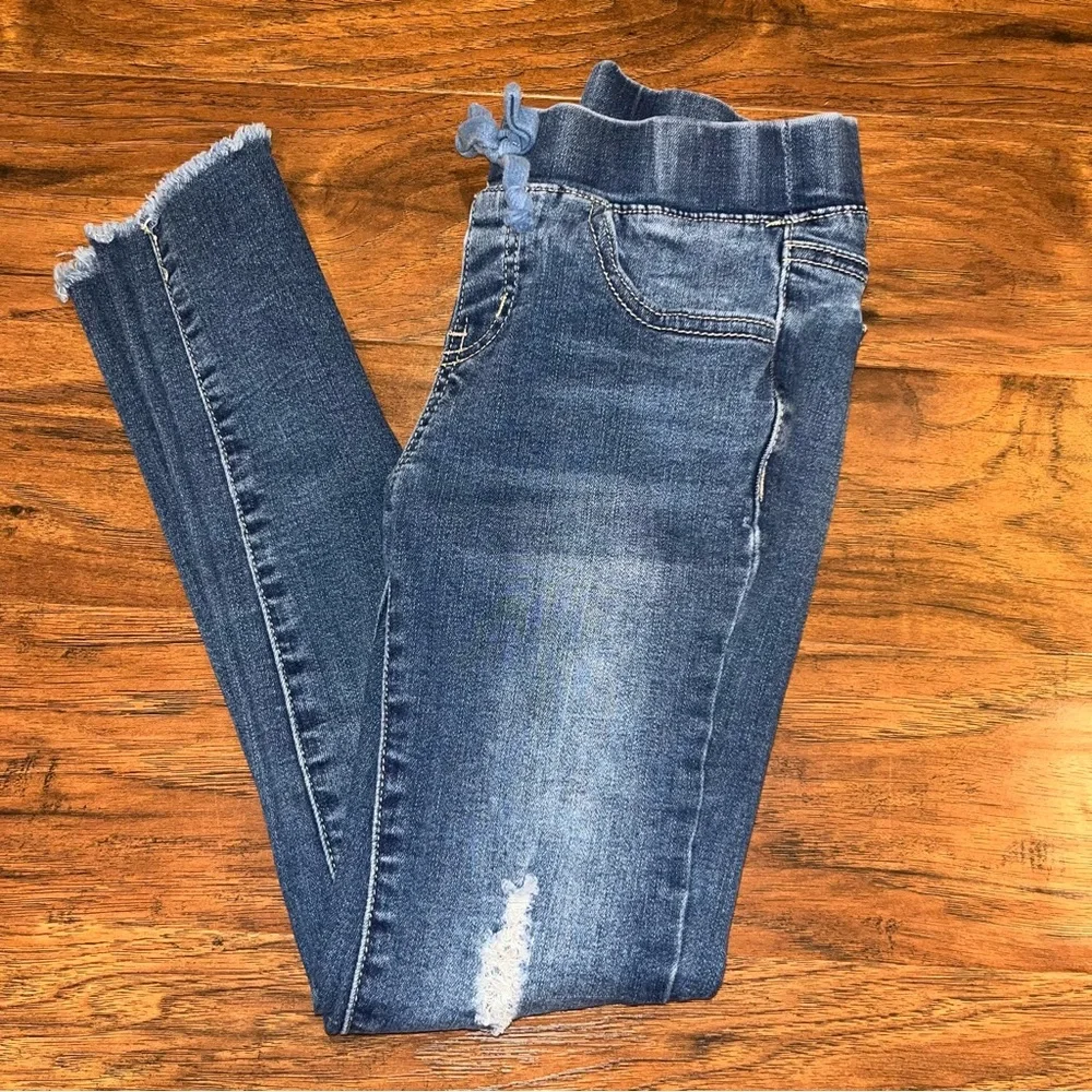 YMI Distressed Blue Kids Jeans 7 Girls